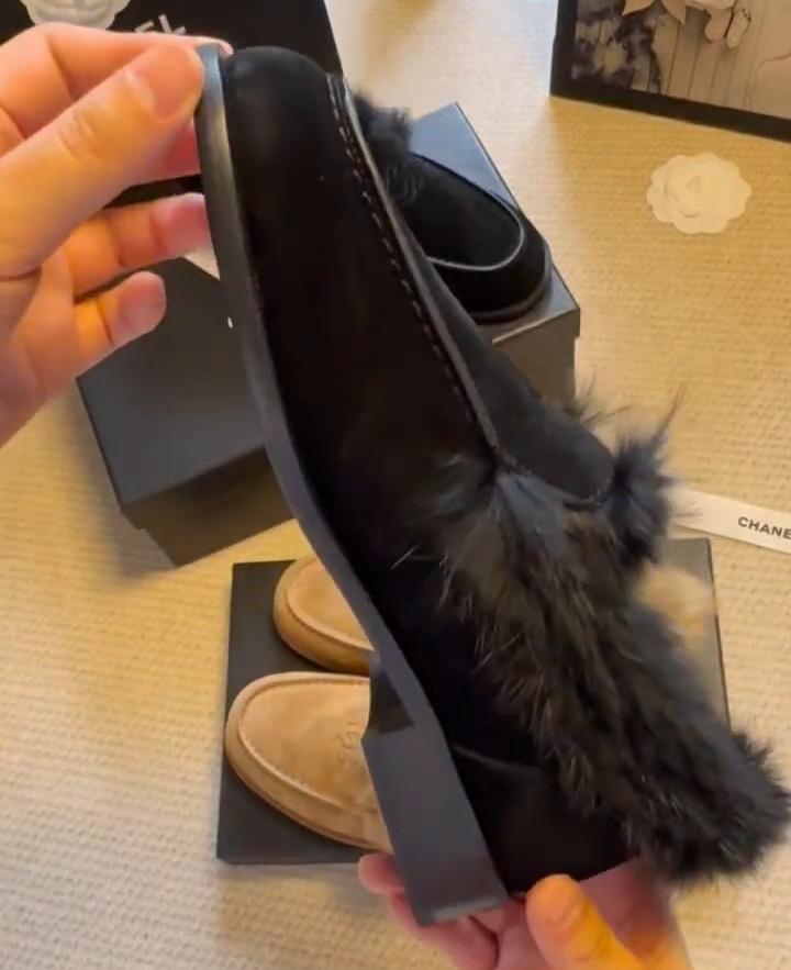 Goat Suede Lambskin Shoes