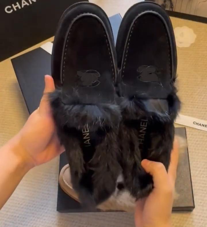 Goat Suede Lambskin Shoes